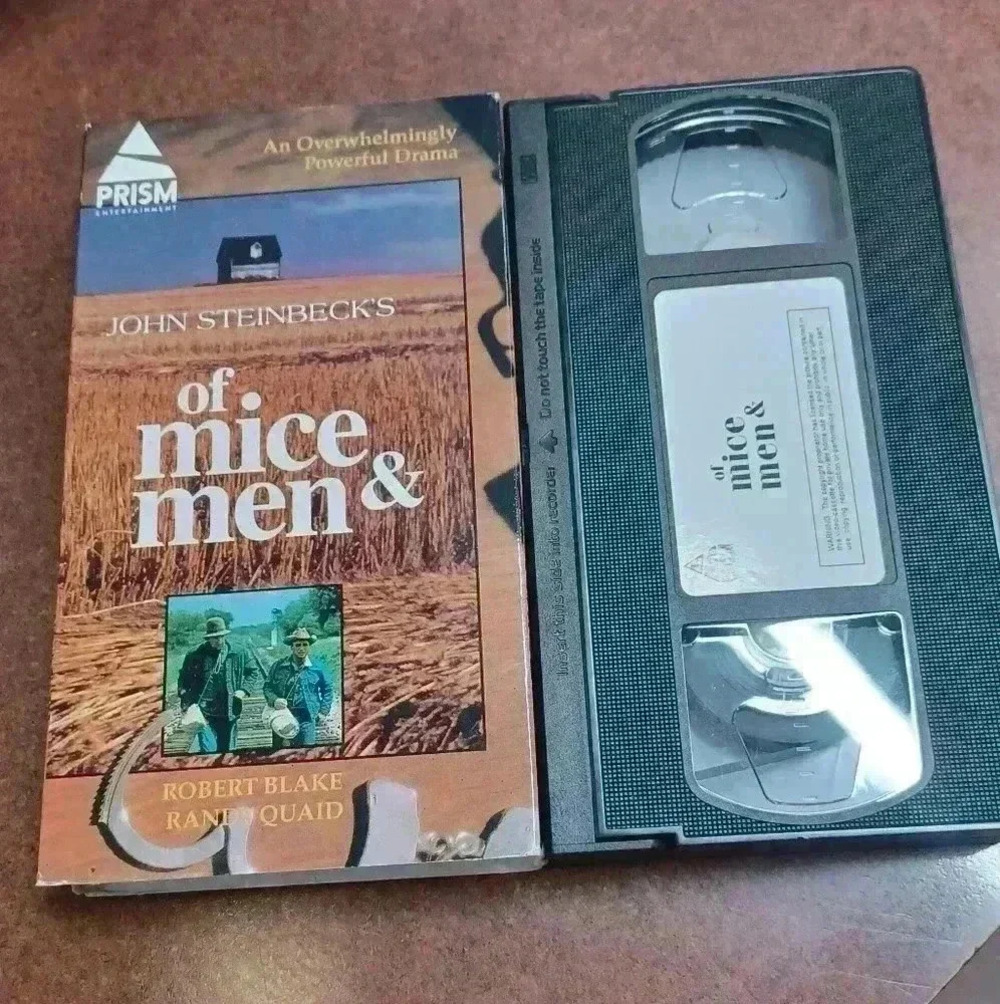 Of Mice and  Men 1985 VHS John Steinbeck